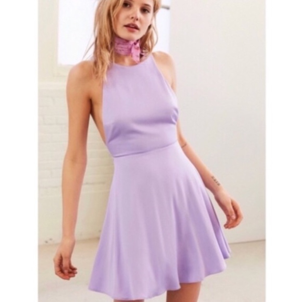 UO Lavender Open Back Dress